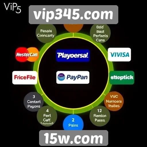 Funcionalidades de pagamento no site vip345.com